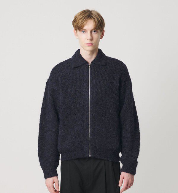 BEAUTY&YOUTH UNITED ARROWS「バブル ニット ジップ ジャケット」|カーディガン|