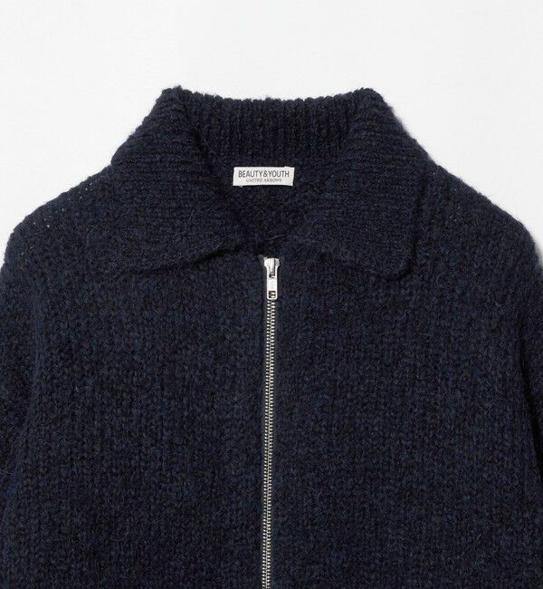 BEAUTY&YOUTH UNITED ARROWS「バブル ニット ジップ ジャケット」|カーディガン|