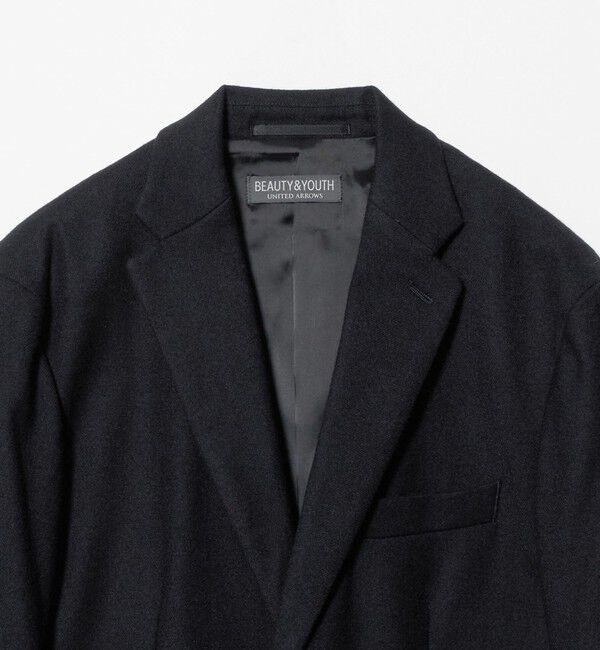 BEAUTY&YOUTH UNITED ARROWS「ストレッチ サキソニー 2ボタン ジャケット セットアップ対応」|テーラードジャケット|