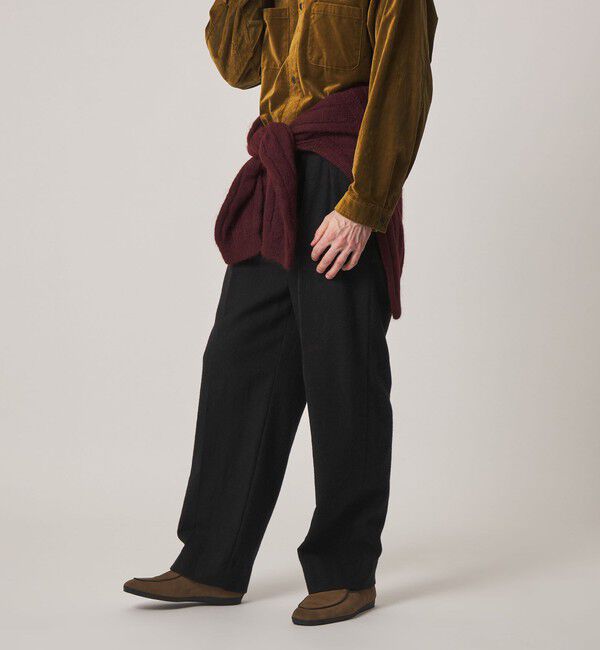 STEVEN ALAN「＜Steven Alan＞ ブラッシュド フランネル インツープリーツ ドレス トラウザーズ II」|スラックス|