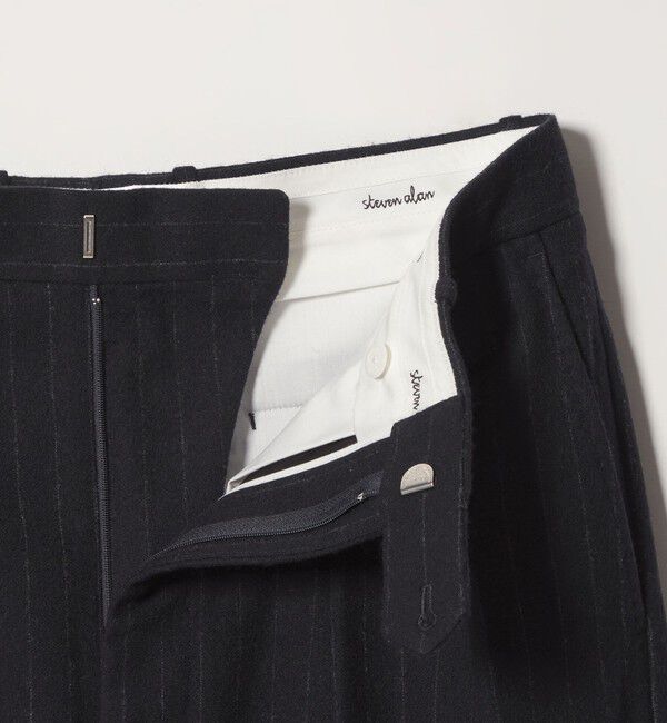 STEVEN ALAN「＜Steven Alan＞ ブラッシュド フランネル インツープリーツ ドレス トラウザーズ II」|スラックス|