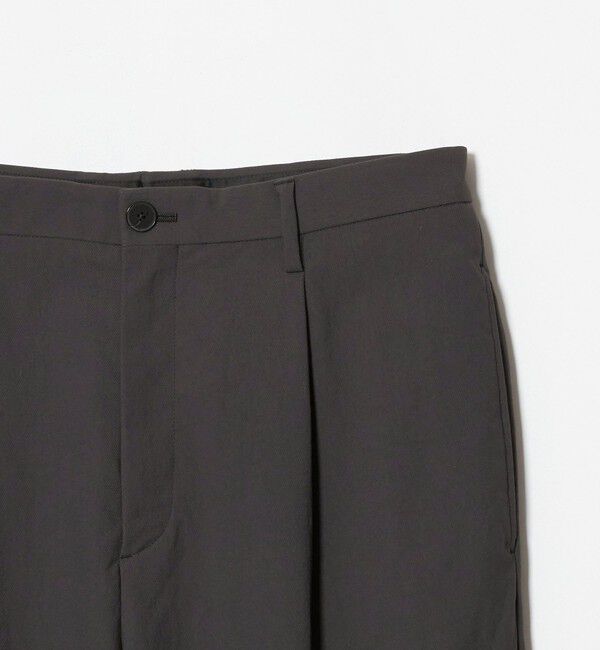 BEAUTY&YOUTH UNITED ARROWS「カルゼ ナイロン 1プリーツ テーパード パンツ NO.10」|チノ|