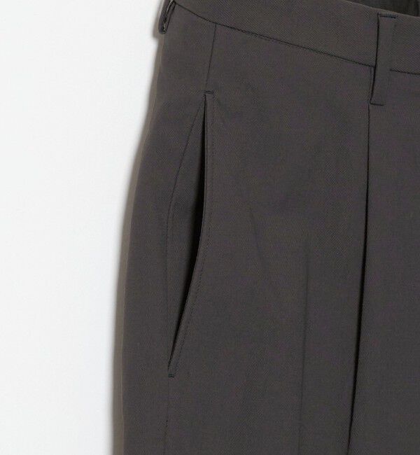 BEAUTY&YOUTH UNITED ARROWS「カルゼ ナイロン 1プリーツ テーパード パンツ NO.10」|チノ|