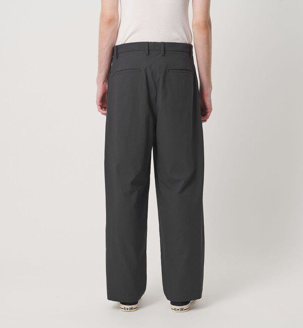 BEAUTY&YOUTH UNITED ARROWS「カルゼ ナイロン 1プリーツ テーパード パンツ NO.10」|チノ|