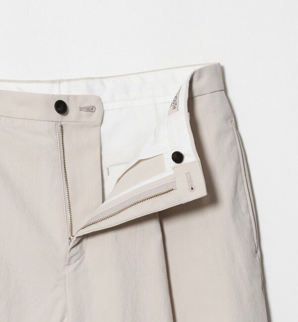 BEAUTY&YOUTH UNITED ARROWS「カルゼ ナイロン 1プリーツ テーパード パンツ NO.10」|チノ|