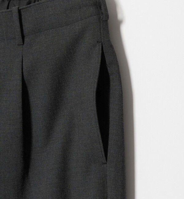 BEAUTY&YOUTH UNITED ARROWS「ダブルクロス 1プリーツ イージーパンツ No.7 タテヨコストレッチ」|チノ|