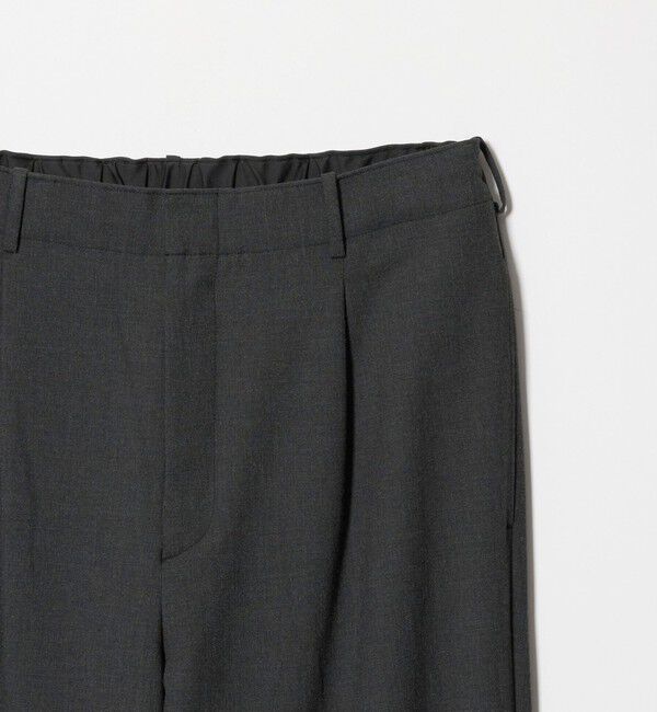 BEAUTY&YOUTH UNITED ARROWS「ダブルクロス 1プリーツ イージーパンツ No.7 タテヨコストレッチ」|チノ|