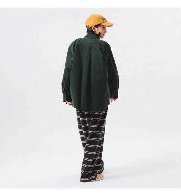BEAMS SELECTION for WOMEN「【別注】Healthknit / ボーダー ベロア イージーパンツ」|チノ|