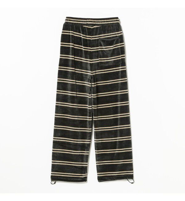 BEAMS SELECTION for WOMEN「【別注】Healthknit / ボーダー ベロア イージーパンツ」|チノ|