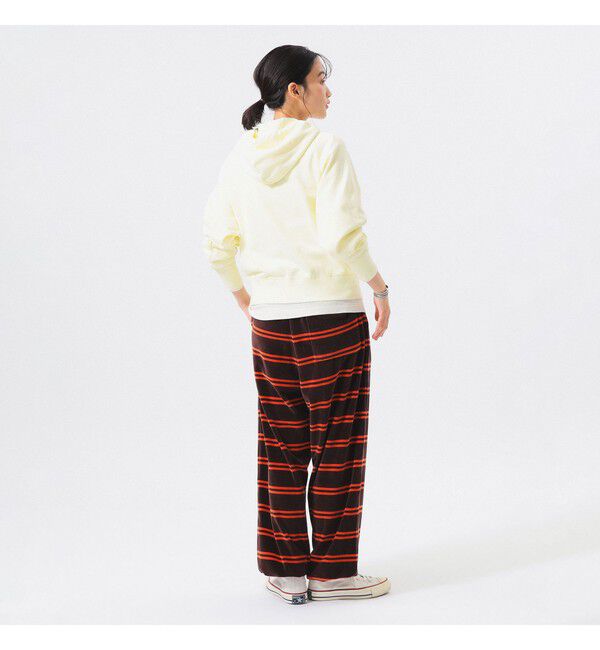 BEAMS SELECTION for WOMEN「【別注】Healthknit / ボーダー ベロア イージーパンツ」|チノ|