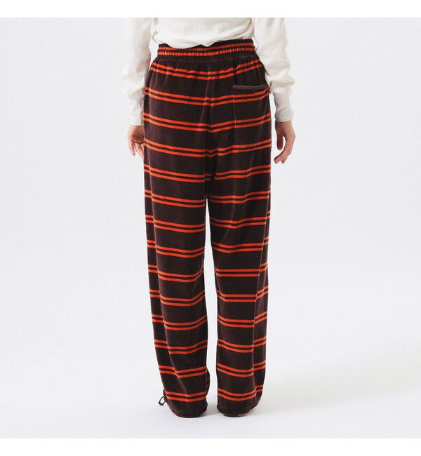 BEAMS SELECTION for WOMEN「【別注】Healthknit / ボーダー ベロア イージーパンツ」|チノ|