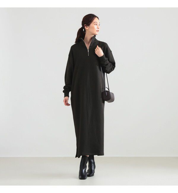 BEAMS SELECTION for WOMEN「【別注】SLOANE / 裏毛 ハーフジップ ワンピース」|ワンピース|