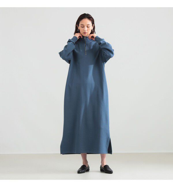 BEAMS SELECTION for WOMEN「【別注】SLOANE / 裏毛 ハーフジップ ワンピース」|ワンピース|