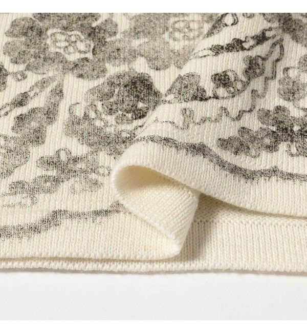 BEAMS SELECTION for WOMEN「TAN / フラワーレース プリント ニット」|ニット・セーター|