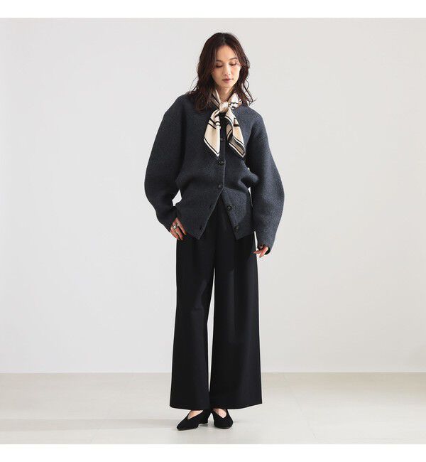 Demi-Luxe BEAMS 「ウール Vネック ニットブルゾン」|ブルゾン・スタジャン|
