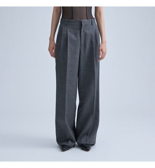 MAAI「Wool 2Tuck Trousers」|チノ|HEATHER GREY