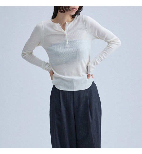 MAAI「Ribbed Henley Pullover」|Tシャツ・カットソー|
