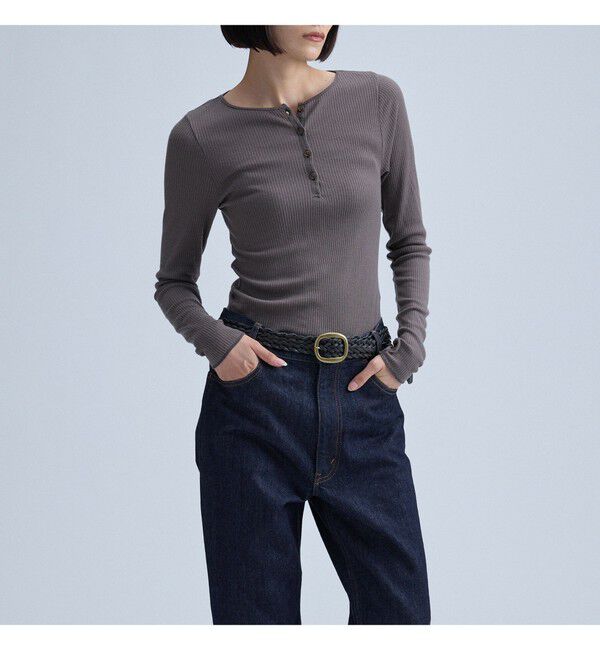 MAAI「Ribbed Henley Pullover」|Tシャツ・カットソー|