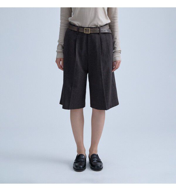 MAAI「	Check Shorts」|キュロット|BROWN CHECK