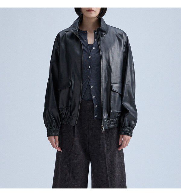 MAAI「Fake Leather Blouson」|ブルゾン・スタジャン|BLACK