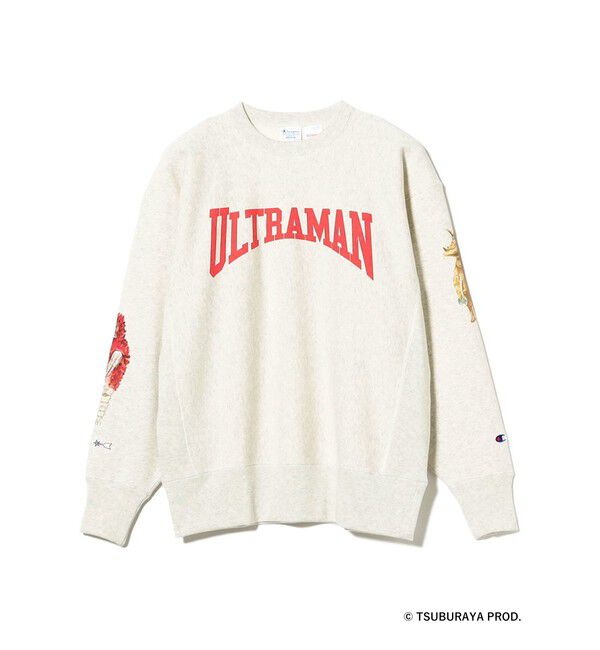 BEAMS「【別注】Champion / ウルトラマン クルースウェット」|スウェット・ジャージ|OATMEAL