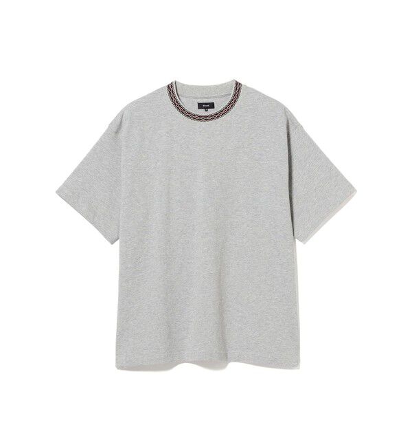 BEAMS「リブ ジャカード Tシャツ」|Tシャツ・カットソー|T.GREY