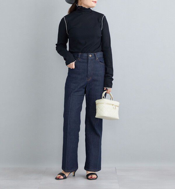 SHIPS for women「〈手洗い可能〉ドライタッチ リブ タートル」|Tシャツ・カットソー|