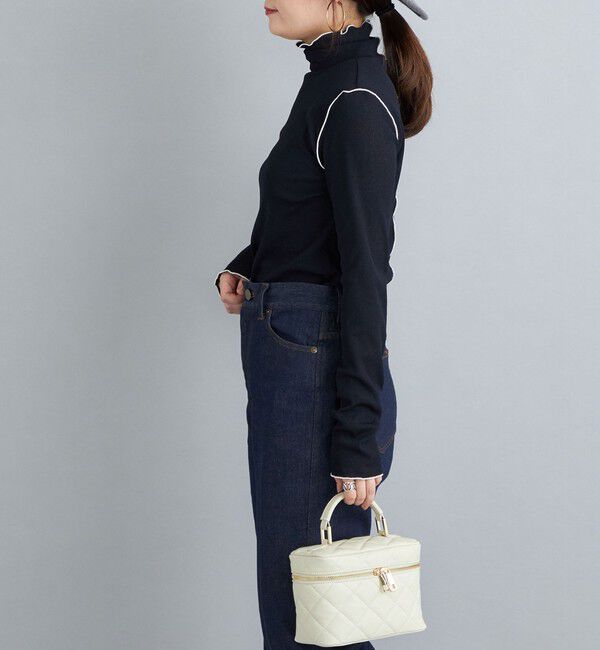 SHIPS for women「〈手洗い可能〉ドライタッチ リブ タートル」|Tシャツ・カットソー|