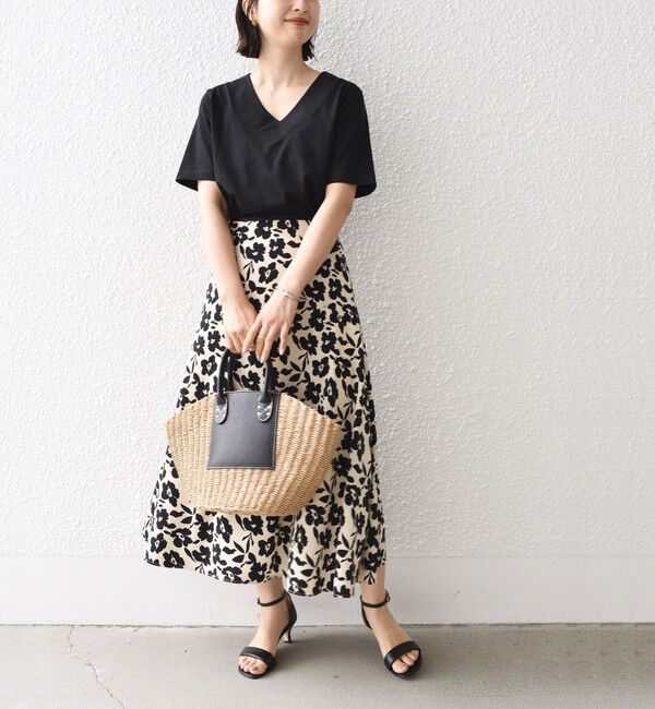 SHIPS for women「【WEB限定】〈ネックが選べる2サイズ展開〉オーガニックコットン バリエーションネック TEE」|Tシャツ・カットソー|