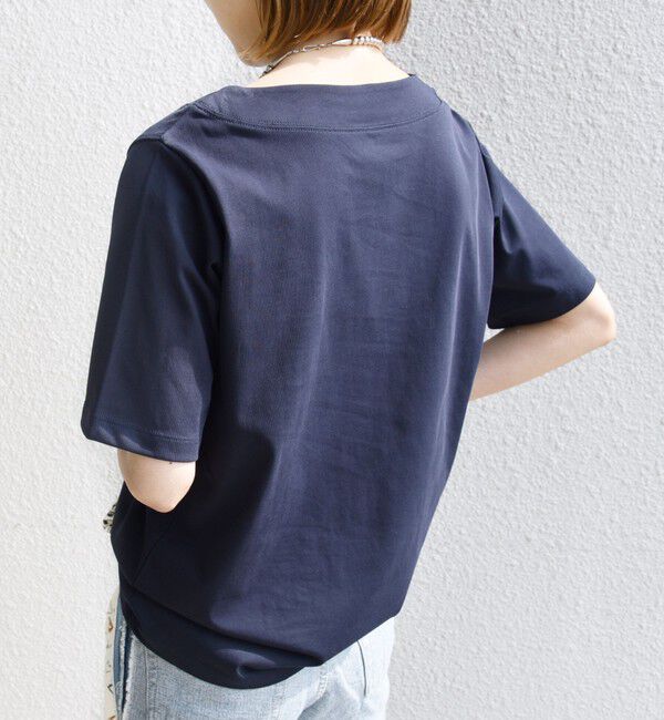 SHIPS for women「【WEB限定】〈ネックが選べる2サイズ展開〉オーガニックコットン バリエーションネック TEE」|Tシャツ・カットソー|