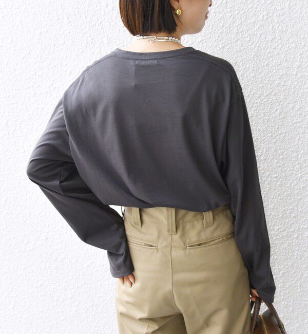 SHIPS for women「ローズ ペトール ロング スリーブ プリント TEE」|Tシャツ・カットソー|