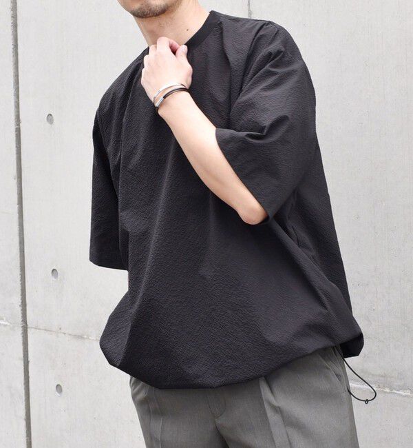 SHIPS any「SHIPS any: 〈撥水・軽量〉SOLOTEX(R) シアサッカー スピンドル Tシャツ◆」|Tシャツ・カットソー|