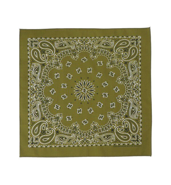 SHIPS for women「 USA PAISLEY BANDANNAS:ペイズリー バンダナ」|バンダナ・スカーフ|オリーブ