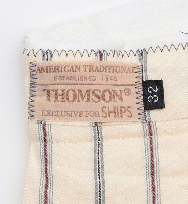 SHIPS「【SHIPS別注】THOMSON: ヘリンボーン トラウザー パンツ」|スラックス|