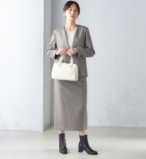 SHIPS for women「ウール混 チェック プルオーバー ジャケット（セットアップ対応）」|その他|