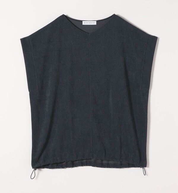 quaranciel「quaranciel:〈洗濯機可能〉ポリエステル ベロア ドロスト ルーズ プルオーバー」|Tシャツ・カットソー|