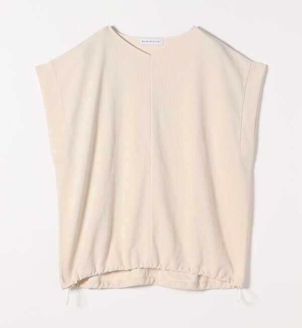 quaranciel「quaranciel:〈洗濯機可能〉ポリエステル ベロア ドロスト ルーズ プルオーバー」|Tシャツ・カットソー|