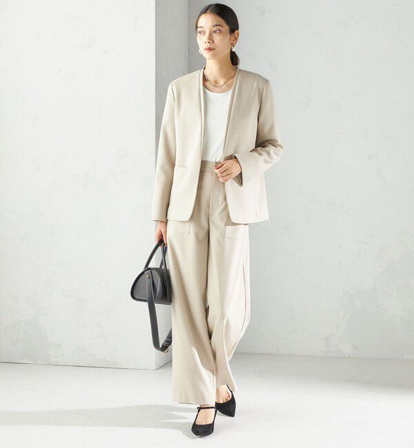 SHIPS for women「〈手洗い可能〉DELEGANT  ストレート パンツ（セットアップ対応）」|その他|
