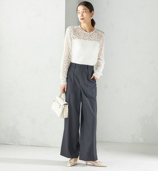 SHIPS for women「〈手洗い可能〉DELEGANT  ストレート パンツ（セットアップ対応）」|その他|