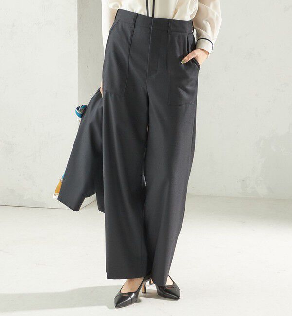 SHIPS for women「〈手洗い可能〉DELEGANT  ストレート パンツ（セットアップ対応）」|その他|