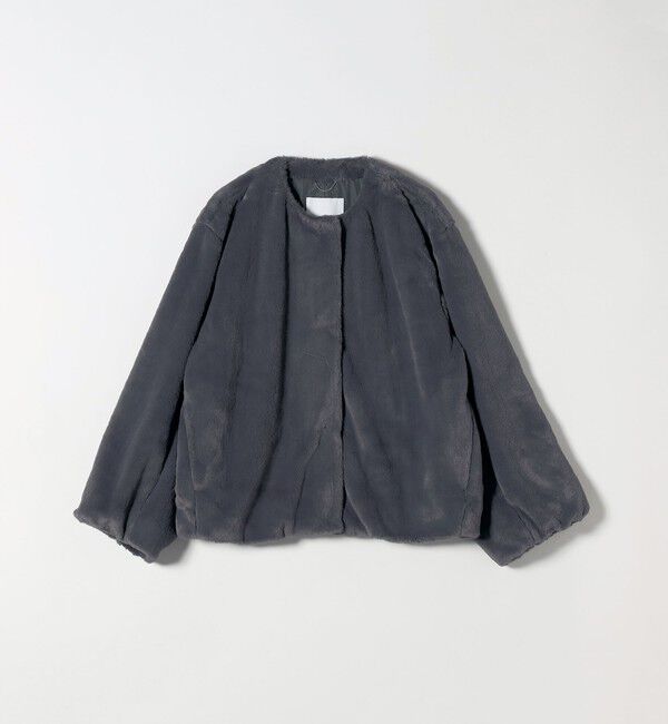quaranciel「quaranciel: フェイクファー ノーカラー ショート ジャケット」|その他|