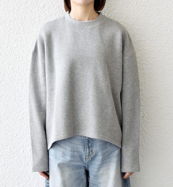 SHIPS any「SHIPS any:〈手洗い可能〉サカリバ ラウンド ヘム ルーズ プルオーバー」|Tシャツ・カットソー|