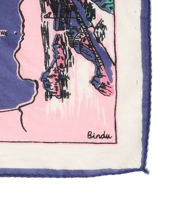 SHIPS for women「【SHIPS別注/PINK RIBBONチャリティー】BINDU: スカーフ 64&times;64」|バンダナ・スカーフ|