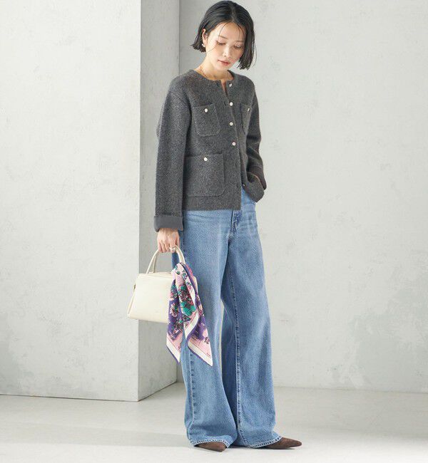 SHIPS for women「【SHIPS別注/PINK RIBBONチャリティー】BINDU: スカーフ 64&times;64」|バンダナ・スカーフ|