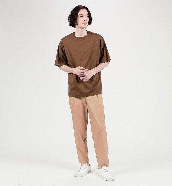 CABaN「CABaN コットン ドロップショルダークルーネックプルオーバー」|Tシャツ・カットソー|