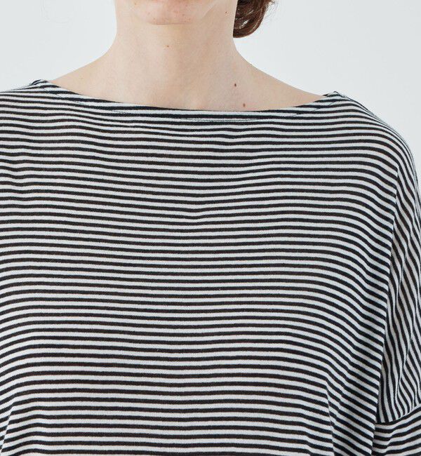 GALERIE VIE「ガーゼフライス ボートネックプルオーバー」|Tシャツ・カットソー|
