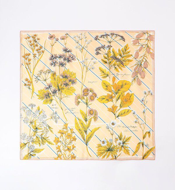 TOMORROWLAND GOODS「manipuri FLOWER STRIPE スカーフ」|バンダナ・スカーフ|
