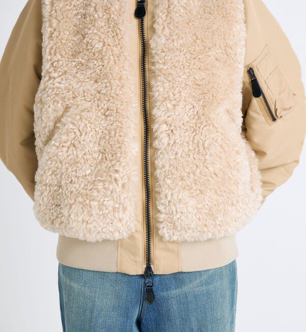 TOMORROWLAND BUYING WEAR「【別注】HYKE FAUX SHEARLING TYPE MA-1JACKET」|ブルゾン・スタジャン|