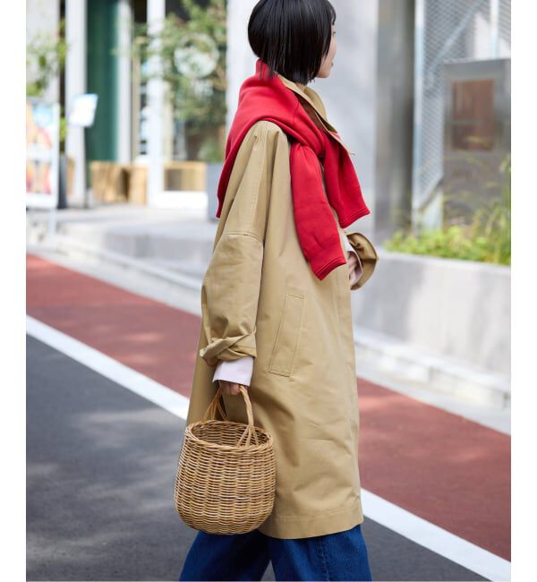 SLOBE IENA「《追加》ドルマンスリーブコート」|ステンカラーコート|