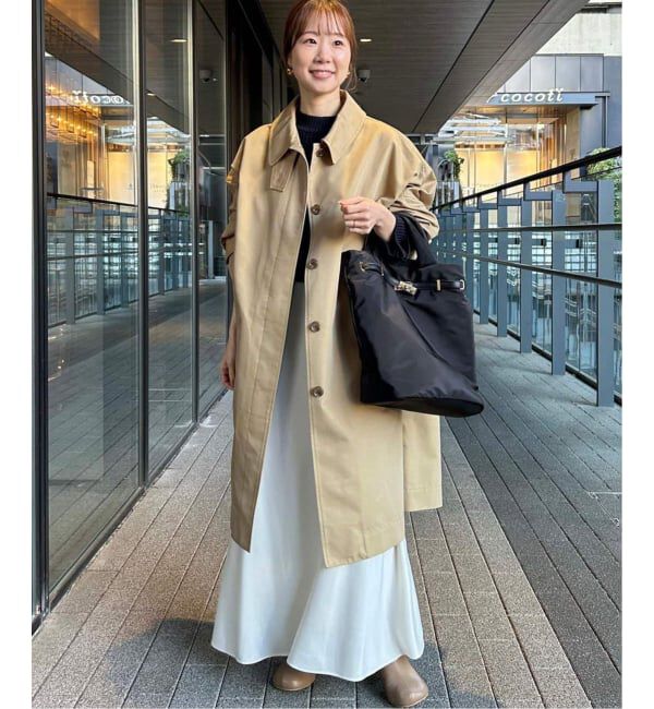 SLOBE IENA「《追加》ドルマンスリーブコート」|ステンカラーコート|